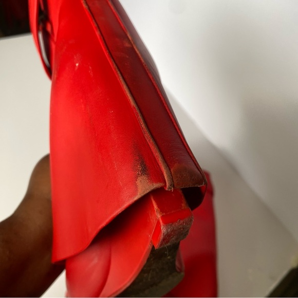 Givenchy Red Ankle Shark Boots - Size 41 - Old Style - Picture 2 of 16